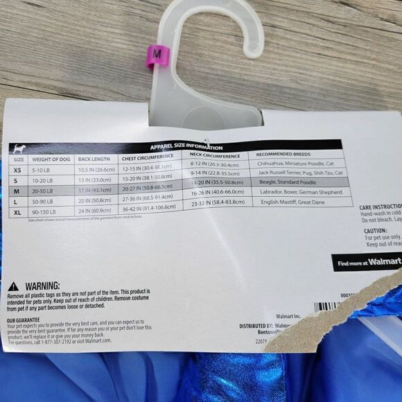 Vibrant Life Shark Dog Costume Sz M - Picture 5 of 6